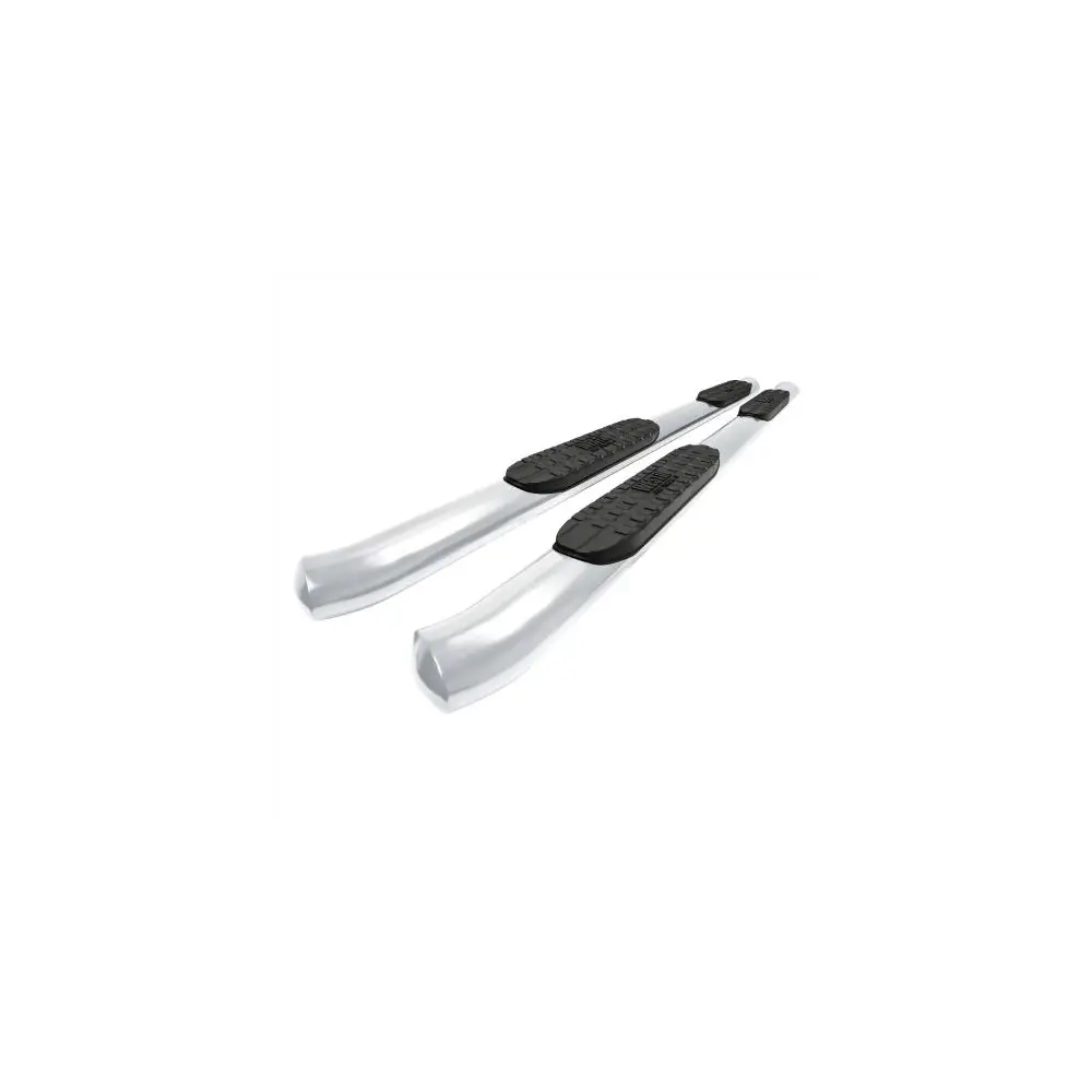 Pro Traxx 4" Oval Nerf Step Bars - Polished Stainless Steel - WET21-24230